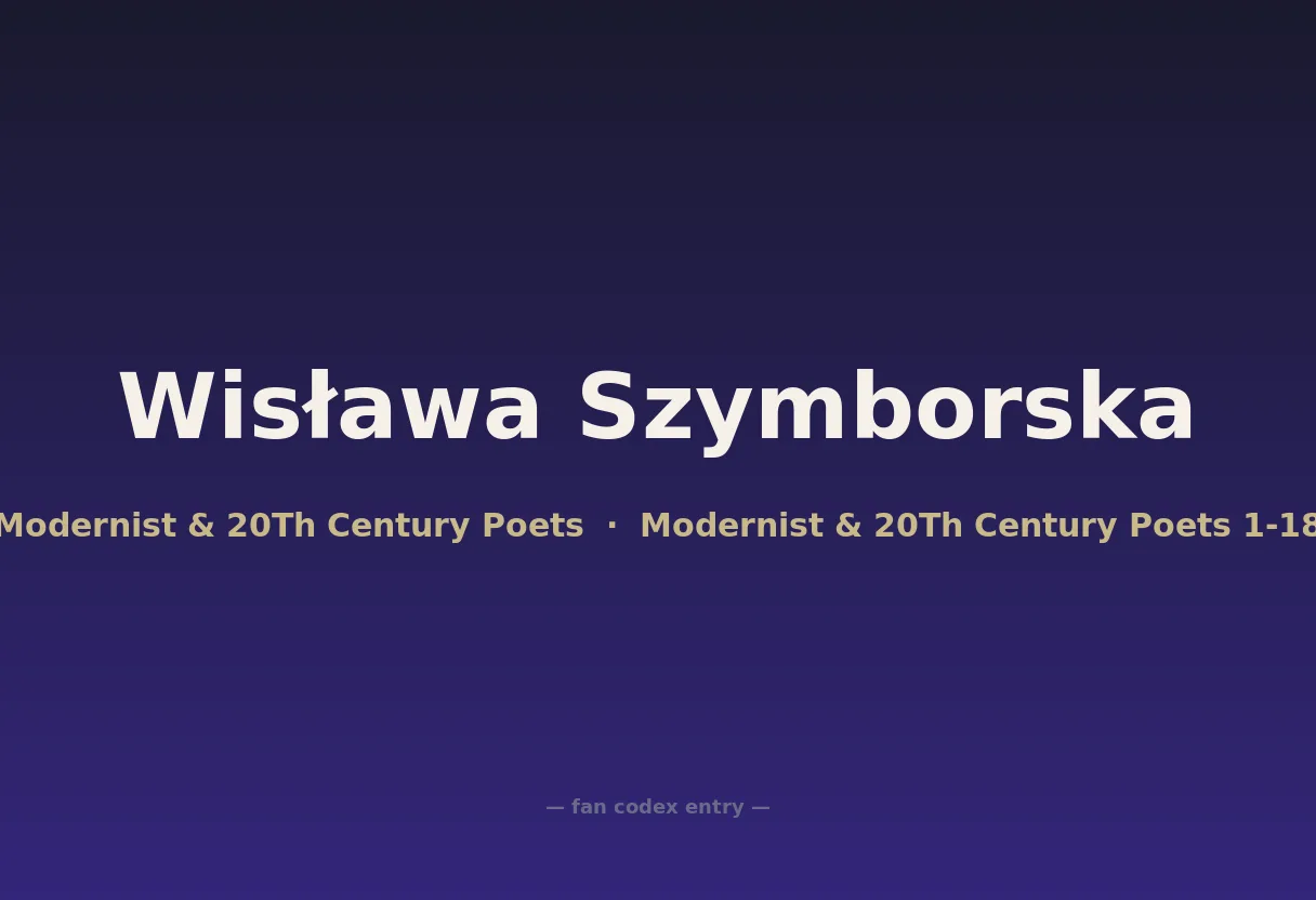 Wisława Szymborska